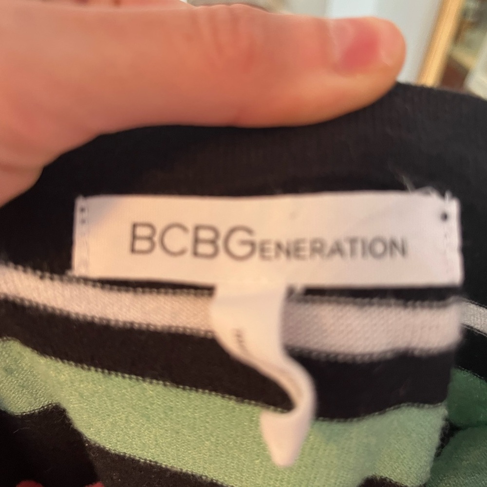 Bcbgeneration Striped Multicolor Bodycon Maxi Dre… - image 4